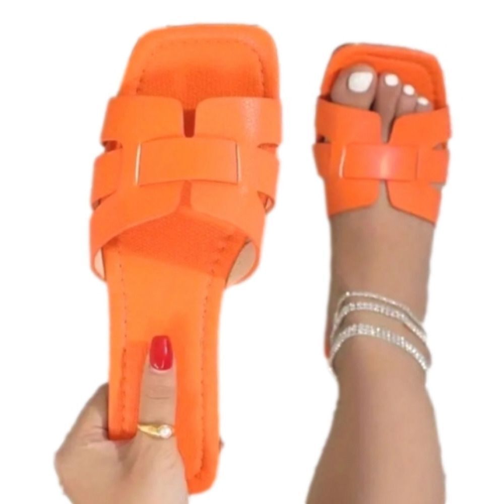 Women's non-slip flat sandal slide sz 8